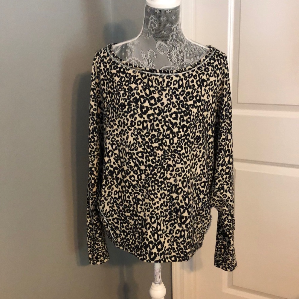 Leopard dolman top